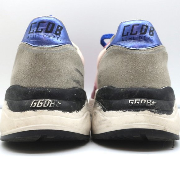 GOLDEN GOOSE LTD EDITION GLITTER RUNNING SNEAKERS PINK CROC-PRINT SIZE 38 - Picture 8 of 12